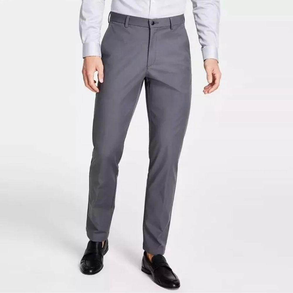 Michael Kors Men's Gray Cotton Stretch Classic Fit Suit Dress Pants 42Wx30L